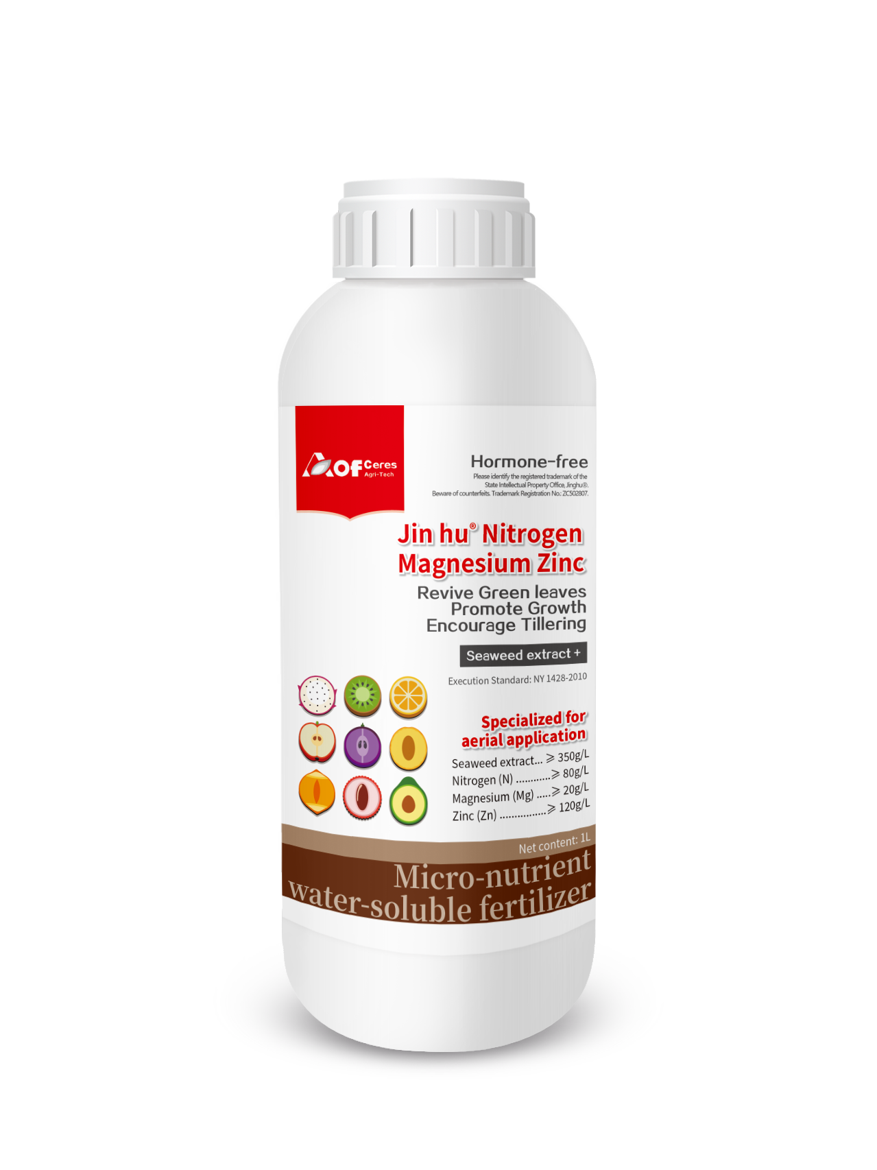 Jinhu® Nitrogen Magnesium Zinc Trace element water-soluble fertilizer Specialized for drone&aircraft